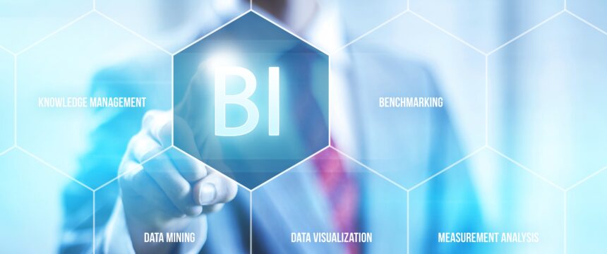 Close-up of gentleman pressing "BI"