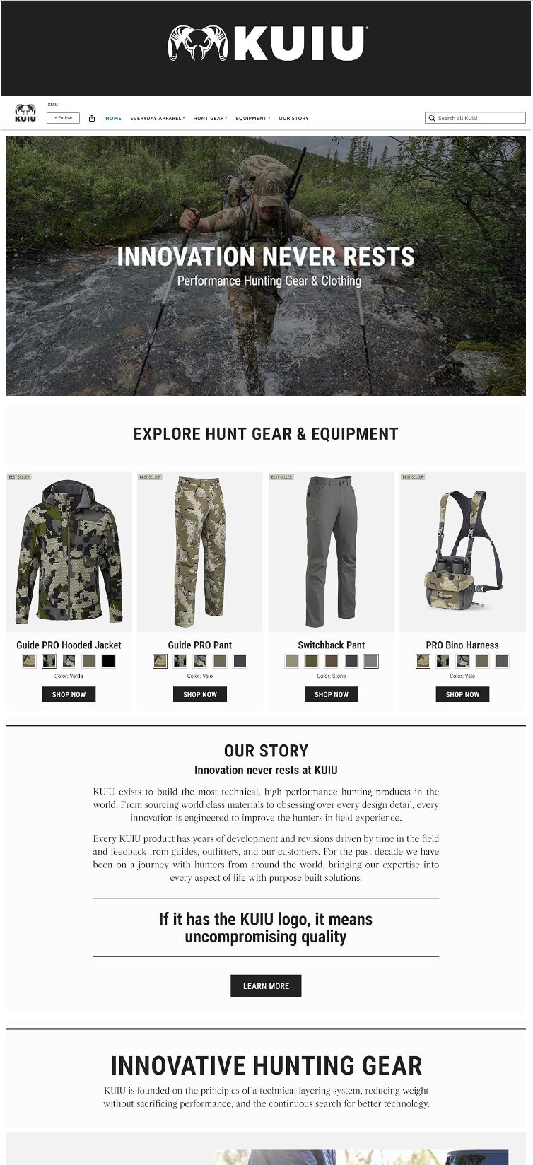 kuiu a+ content