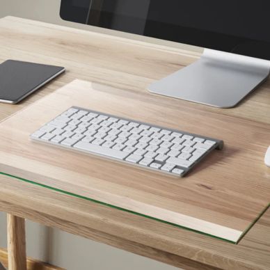 glass mat under keyboard