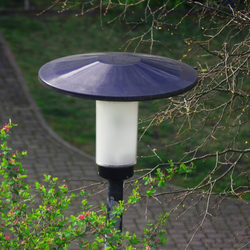 close-up of outdoor light