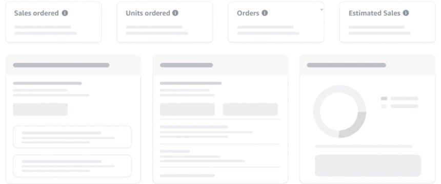 seller central home screen metrics